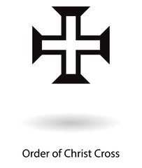 Fototapeta premium Order of Christ cross symbol
