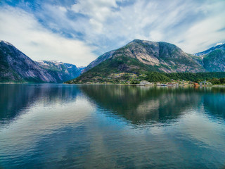 Naklejka na ściany i meble Scenic fjord