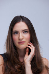 Fototapeta premium portrait of young woman isolated