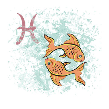 Pisces sign of the zodiac