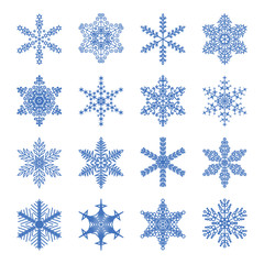 Icons snowflakes