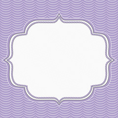 Purple Wavy Stripes Frame Background