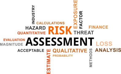 word cloud - risk assessment