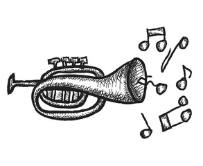 doodle trumpet © dule964