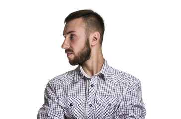Obraz premium portrait of a man on a white background