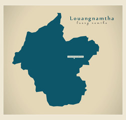 Modern Map - Louangnamtha LA