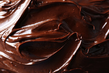tasty liquid chocolate glaze