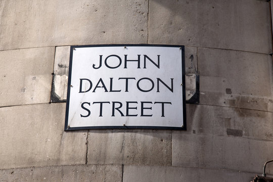 John Dalton Street Sign; Manchester