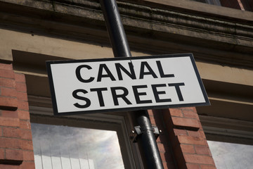 Fototapeta premium Canal Street Sign, Manchester