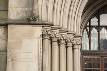 Obraz premium Detail on Town Hall, Manchester