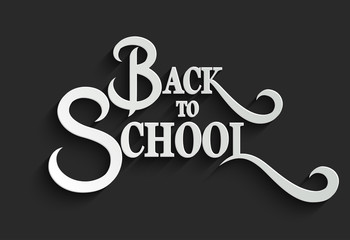 Back to School lettering Greeting Card