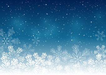 Fototapeta na wymiar Christmas snowflakes background for Your design