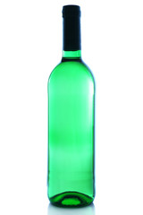 wine bottle isolated on white background