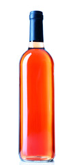 wine bottle isolated on white background