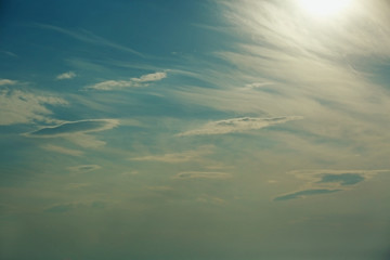 Blue cloudy sky