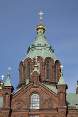 Fototapeta na wymiar Uspenskin Cathedral, Helsinki