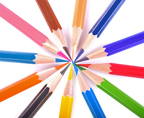 Color Pencil  isolated white background