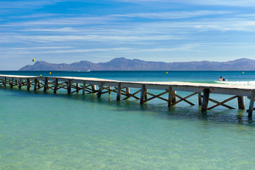 Fototapeta premium Boardwalk on the Mediterranean Sea - 7812
