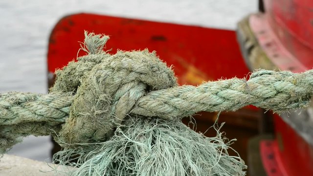 Festmacherleine im Hafen