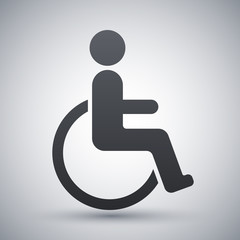 Vector disabled sign