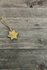 wooden christmas star