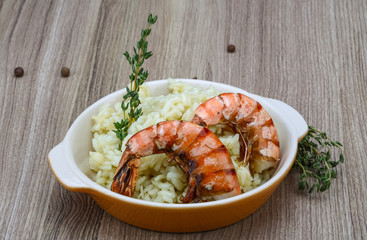 Risotto with prawn