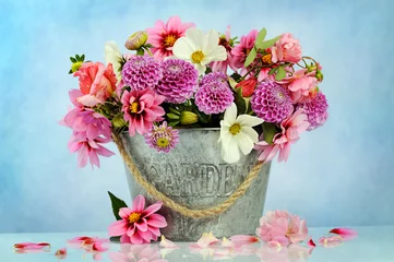Keuken spatwand met foto mooie bloemen © Anna Khomulo