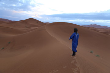 Fototapeta na wymiar Sunrise in the Sahara 2