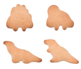 Fototapeta premium Cookies in the shape of dinosaurs