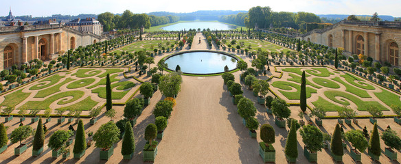 château de Versailles, orangerie - obrazy, fototapety, plakaty