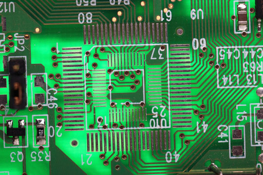 Microelectronics computer chip background