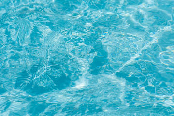 Closeup water in swimming pool