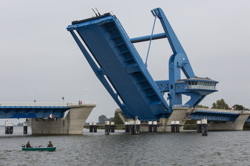 Peenebr&uuml;cke Wolgast auf Usedom, Deutschland