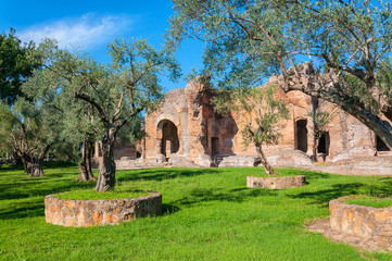 Fototapeta na wymiar Villa Adriana near Rome, Italy