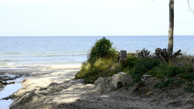 Ostseestrand von Orzechowo in Polen
