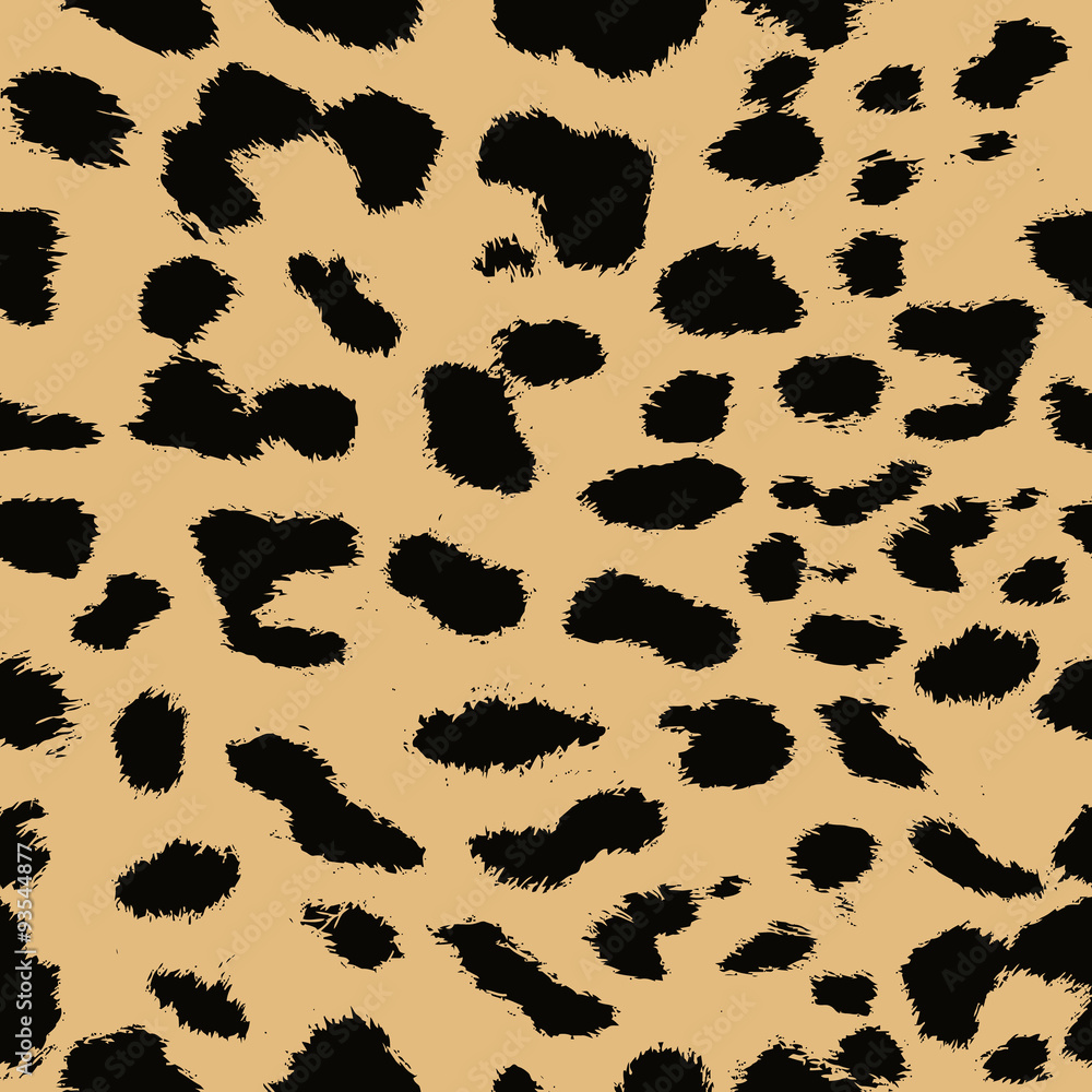 Poster leopard print pattern skin.