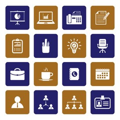 Office icons. Organization icon. Vector Illustration. EPS10