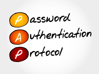 PAP Password Authentication Protocol, acronym concept