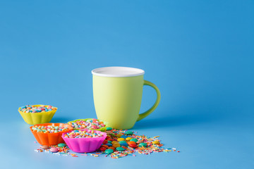 Sweet candy holiday decoration concept