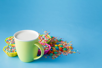 Sweet candy holiday decoration concept