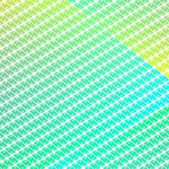 Wallpaper Abstract Green Blue Batik Ornament