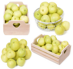 Äpfel grün, Collage