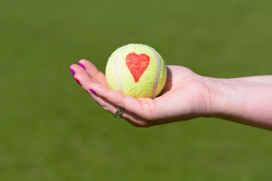 Tennis Ball Love Heart - Held In Hand By Woman" Images – Browse 3 Stock  Photos, Vectors, and Video | Adobe Stock