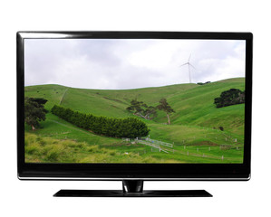 tv with nature