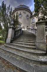 Fototapeta premium Treppenaufgang Schlosshof