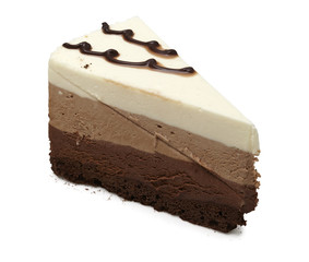 Cheesecake studio shooting on white with pen clipping path included