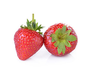 Strawberry on white background