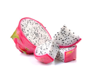 Dragon fruit isolated on white background