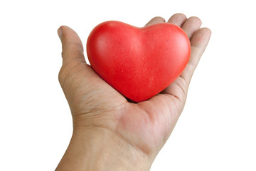 Obraz premium handle with heart care