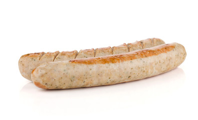 Two grilled sausages